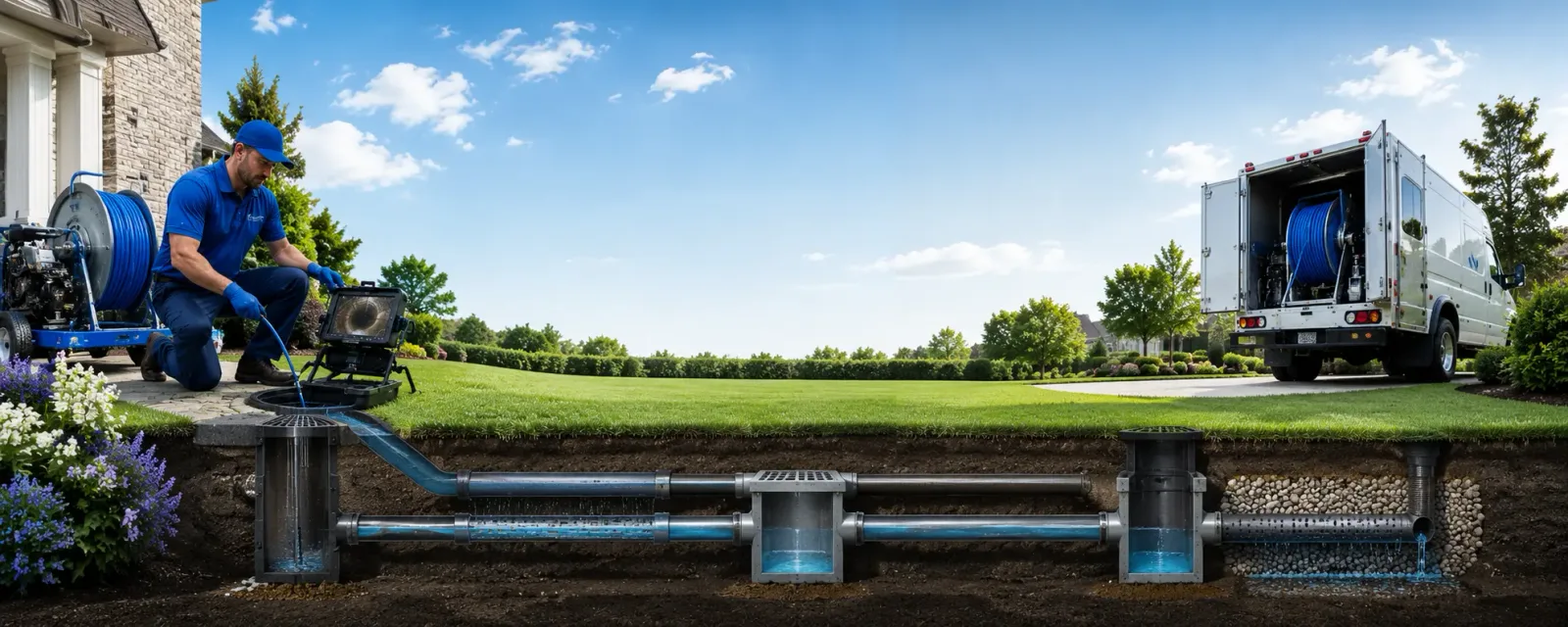 Outdoor drain cleaning information for Irvington, NJ
